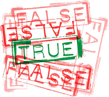 False-True stamp