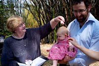 Jennifer Cram naming Alex at Mt Coot-tha Botanic Gardens