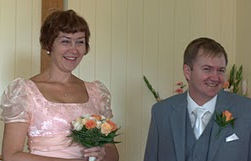 Tanya and Ian - wedding at Pioneer Wedding
                  Chapel, Tingalpa