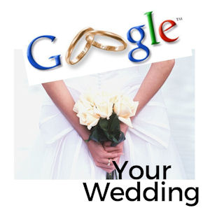 Google Your Wedding with
                    a photo of a bride holding a bouquet