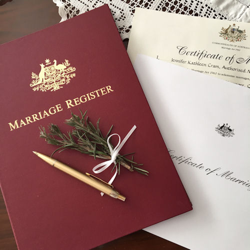Marriage Register and Certificate