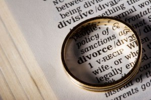 Wedding Ring framing dictionary definition of
                  divorce