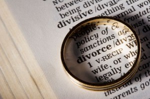 Wedding Ring framing dictionary definition of
                  divorce