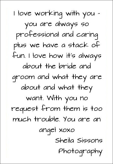 Testimonial about Jennifer Cram The
Celebrant Who Gives You More