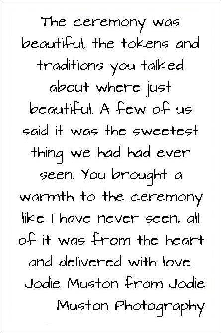 Review of
Jennifer Cram, Brisbane Marriage Celebrant
