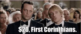 Wedding Crashers $20 First Corinthians