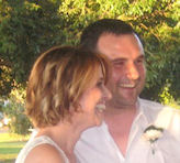 Brooke and Manny interacting with their
                        guests during their marriage ceremony conducted
                        by Jennifer Cram, Brisbane Marriage Celebrant