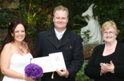 Kai and Sandra happily married at
                  Woodlands of Marburg by Jennifer Cram Brisbane Ipswich
                  Marriage Celebrant