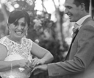 Kim and Brendan married by Jennifer Cram,
                    Brisbane Marriage Celebrant