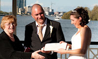 Louise
and Kris' Irish-themed wedding at Newstead
Park
