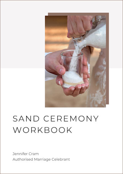 Cover of
                    the Workbook accompanying the book The Sand
                    Ceremony: A Modern Approach